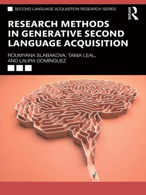 cover image of Research Methods in Generative Second Language Acquisition
